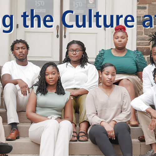 Photo of the Active Minds chapter at Morgan State University with text reading, 