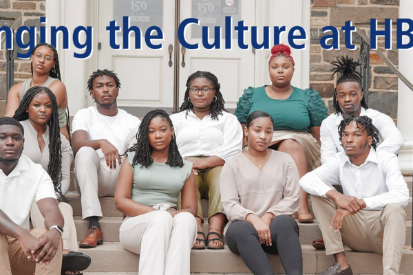 Photo of the Active Minds chapter at Morgan State University with text reading, 