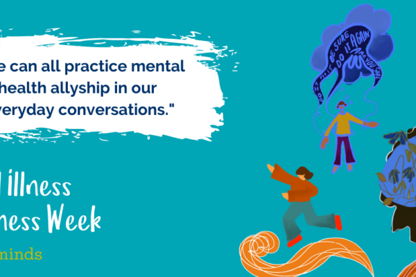 Teal background with text reading, 