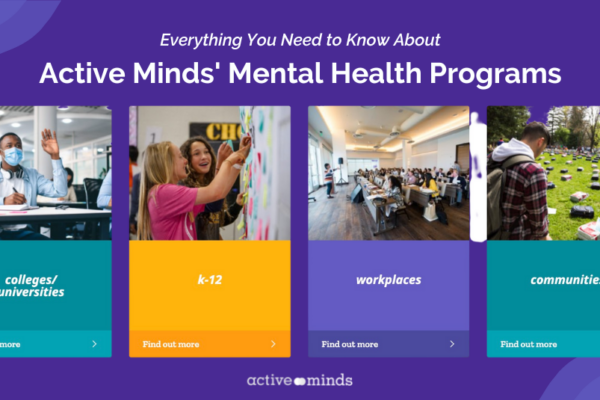 Purple background with abstract designs in the corners, and white text reading 