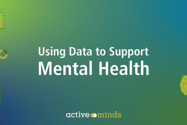 Blue and green gradient graphic with images of graphs and the United States; text reads, 