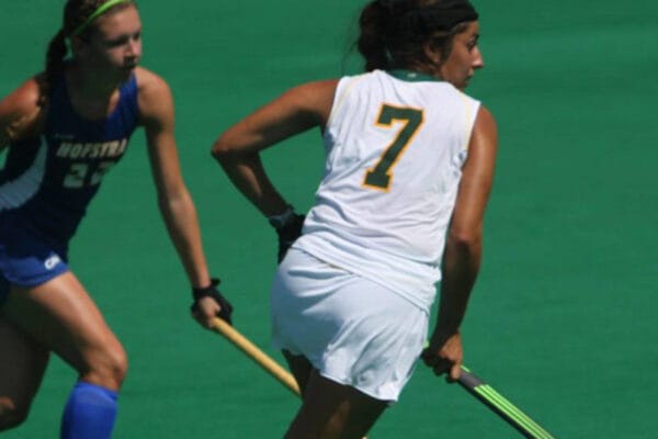 Teal Background White Logo