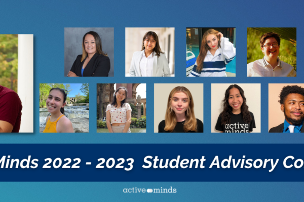 Headshots of the 2022-23 Student Advisory Committee with text below reading 