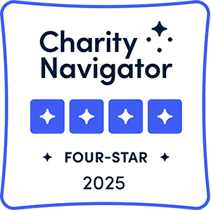 Active Minds Four-Star Badge from Charity Navigator for 2025