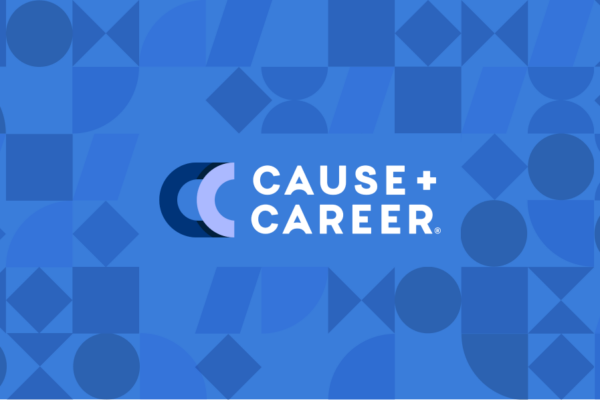 Cause + Career Logo with pattern background
